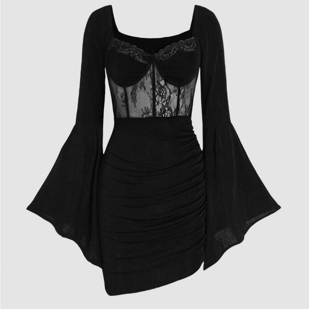 Goth black dress.Size M